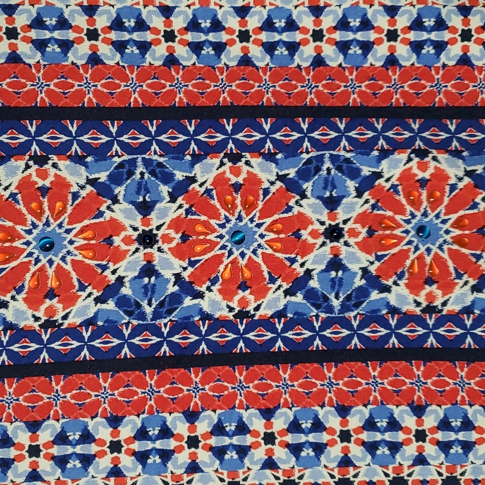 Ruby Rd. Size Large Long Sleeve Geometric Pattern - Picture 7 of 8